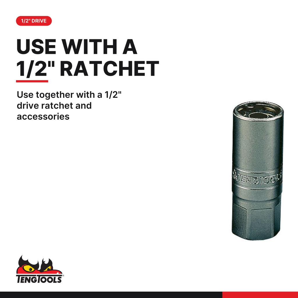 Teng Tools ST12506-C 6-12mm Stud Puller Socket, use together with a 1/2" drive ratchet and accessories