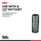 Teng Tools ST12506-C 6-12mm Stud Puller Socket, use together with a 1/2" drive ratchet and accessories