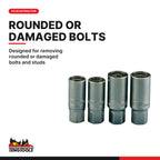 Teng Tools ST12506-C 6-12mm Stud Puller Socket, designed for removing rounded or damaged bolts and studs