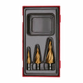 Teng Tools TTSTD03 Step drill set TT1 3 on a white background