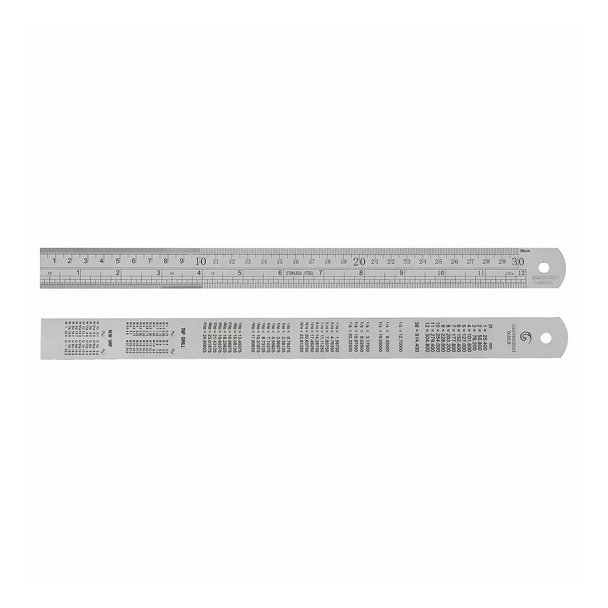 Teng Tools STMMI300 Steel Ruler mm/AF 300mm on a white background