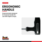 Teng Tools T handle TX key, TX9 to TX55, ergonomically designed bi-material handle for use with higher torque