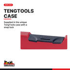 Teng Tools T1435AF 1/4" Socket Set 6 pt AF 35 Pieces, supplied in the unique TengTools case with a snap lock