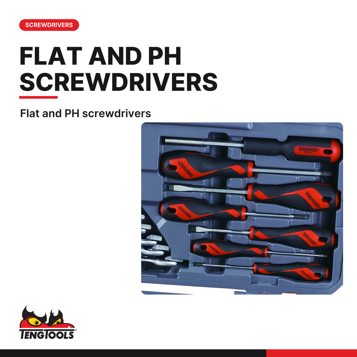 Teng Tools T3867 MECCA PRO 3/8" Socket & Tool Set 67 Pieces, flat and PH screwdrivers