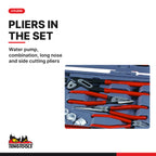 Teng Tools T3867 MECCA PRO 3/8" Socket & Tool Set 67 Pieces, water pump, combination, long nose and side cutting pliers