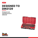 Teng Tools T9240 MECCA PRO 1/2" Impact Socket Set DIN 40 Pieces, designed and manufactured to DIN3129