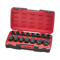 Teng Tools T9417 MECCA PRO 3/4" Impact Socket Set DIN 17 Pieces 19-50 mm on a white background