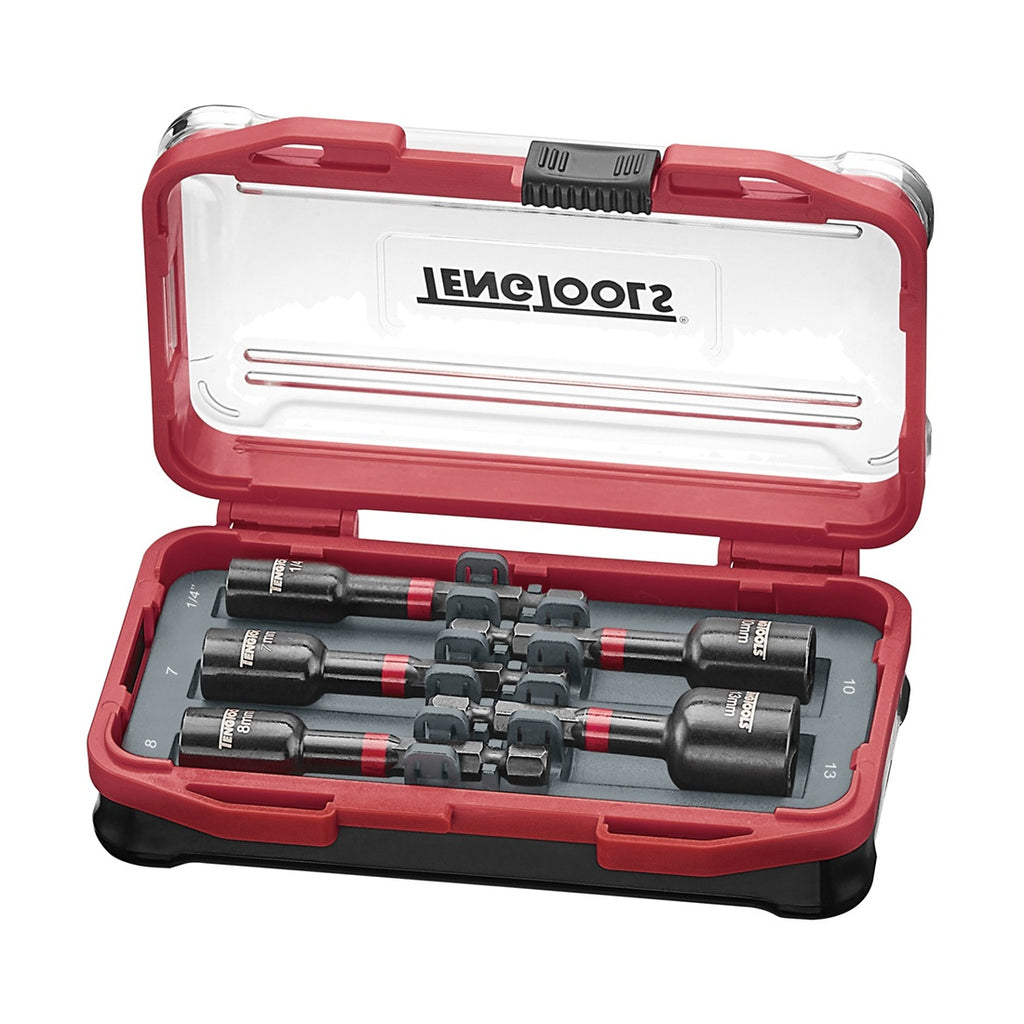 Teng Tools TBNSI5 5-Piece Impact Nut Setter Set on a white background