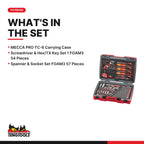 Teng Tools TC-6TE01 MECCA PRO TC-6T FOAM Tool Kit 112 Pieces, what's in the set