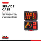 Teng Tools TC-6TE02 MECCA PRO TC-6T FOAM Electrician Tool Kit 29 Pieces, supplied in the unique TengTools service case with