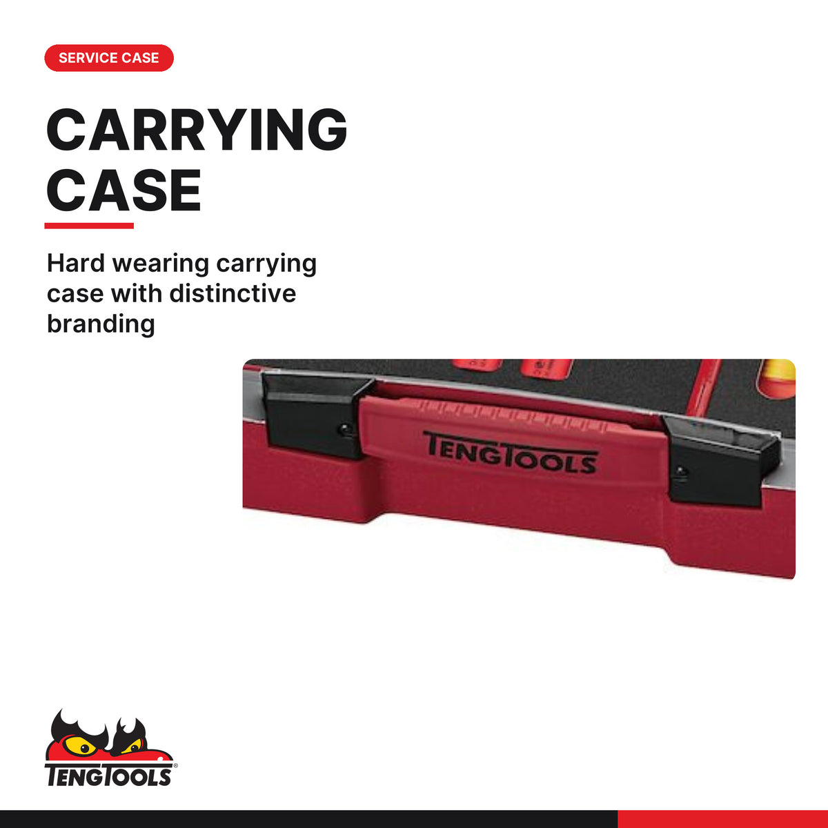 Teng Tools TC-6TE04 MECCA PRO TC-6 FOAM Electrician Tool Kit 36 Pieces, hard wearing carrying case with distinctive branding
