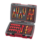 Teng Tools TC-6TE04 MECCA PRO TC-6 FOAM Electrician Tool Kit 36 Pieces on a white background