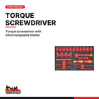 Teng Tools TC-6TE06 MECCA PRO TC-6 FOAM Electrician Tool Kit 39 Pieces, torque screwdriver with interchangeable blades