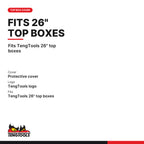 Teng Tools TC-COVER Red Protective Cover for 26 Inch Top Box, fits TengTools 26" top boxes