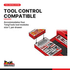 Teng Tools TC704K 27" Classic Tool Chest 4 Drawers Red, accommodates four TengTools tool modules size 1, per drawer