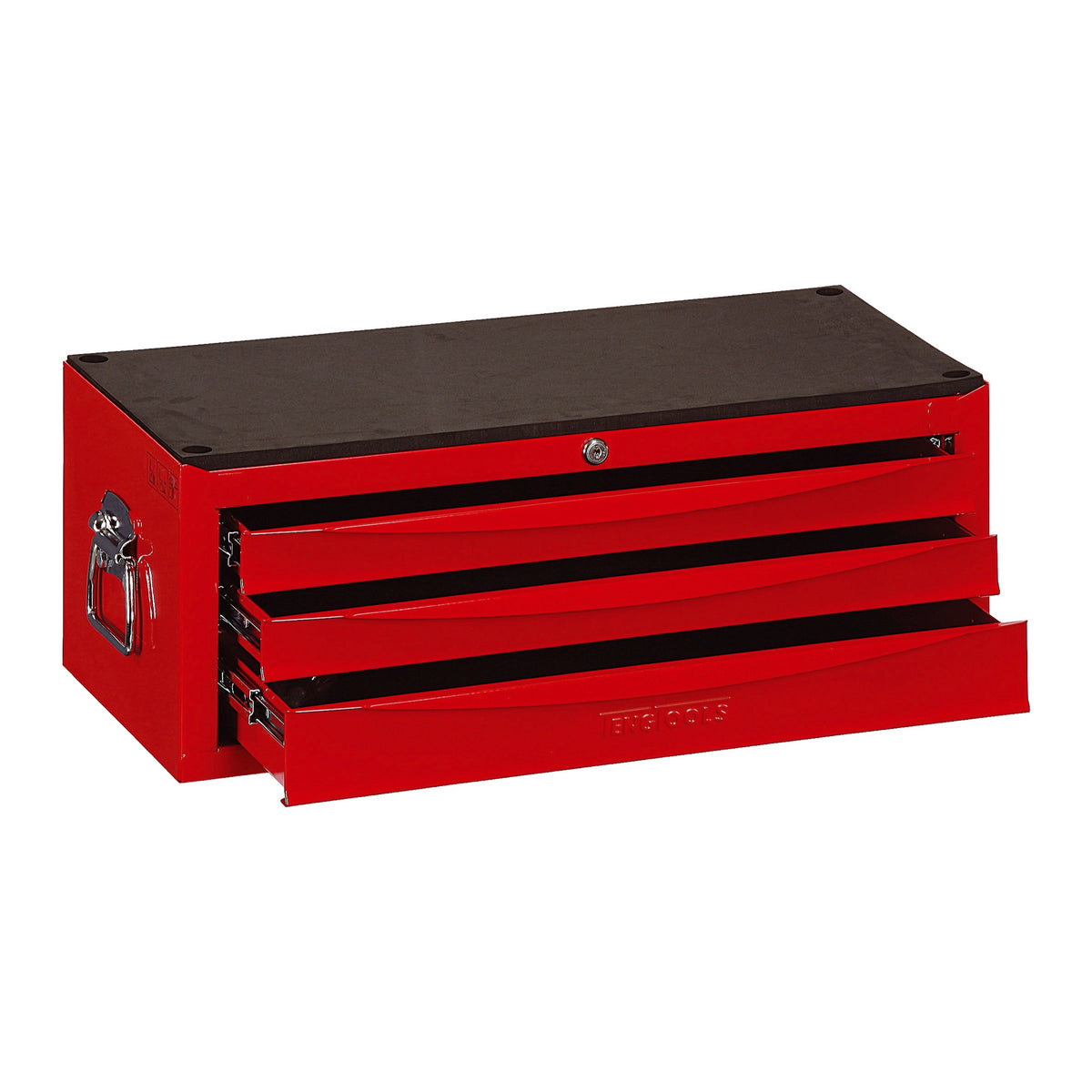 Teng Tools TC803USV 26 Inch Classic Red 3 Drawer Tool Chest on a white background