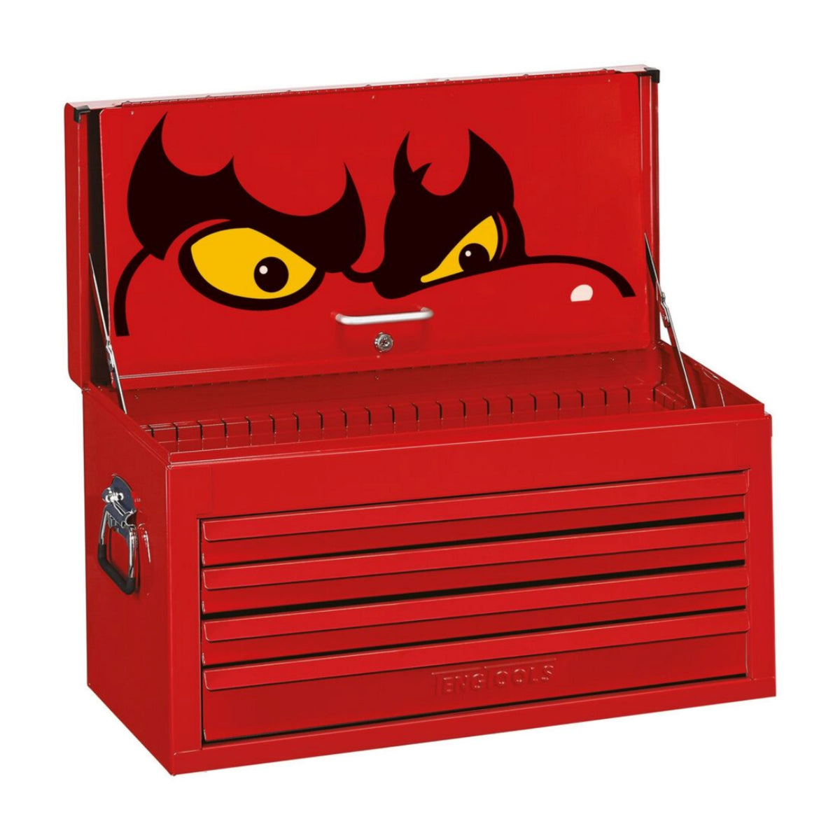 Teng Tools TC804EV 26" Classic Tool Chest 4 Drawers Red on a white background