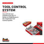 Teng Tools TC805SV 5 Drawer Professional Steel Lockable Red SV Series, use with the tool modules from the TT Series or FOAM