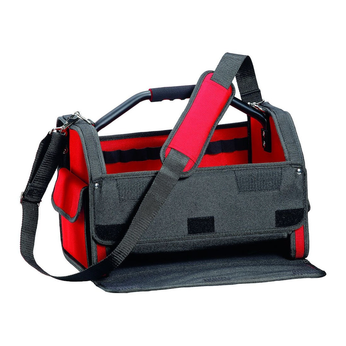 Teng Tools TCSB16 Open Top Tool Bag with Rigid Frame, Multiple Pockets on a white background