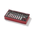 Teng Tools TEA1487 1/4" Socket & Bits Set FOAM1 87 Pieces on a white background