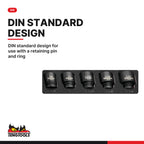 Teng Tools TEA9216AF 16 Piece 6 Point SAE Regular / Shallow 1/2 Inch, DIN standard design for use with a retaining pin and
