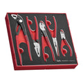 Teng Tools TED441Q Plier Set Vinyl Grip Q FOAM2 5 Pieces on a white background