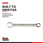 Teng Tools TED6515 Combination Spanner Set FOAM2 15 Pieces, designed and manufactured to din3113a