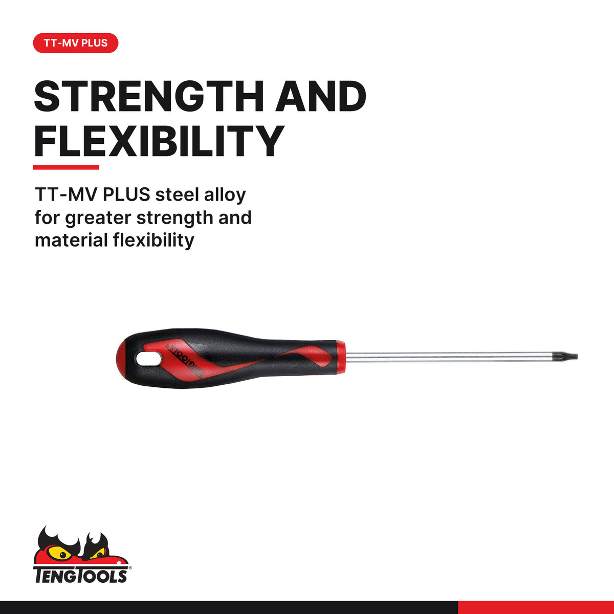 Teng Tools TED909TXN Screwdriver Set TX FOAM2 9 Pieces, tt-mv plus steel alloy for greater strength and material flexibility