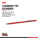 Teng Tools TEDCT06 Industrial cutting tool set FOAM2 6 pieces, 150 mm (5.9") scriber with a k20 grade tungsten carbide tip fo