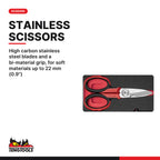 Teng Tools TEDCT06 Industrial cutting tool set FOAM2 6 pieces, high carbon stainless steel blades and a bi-material grip, for