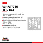 Teng Tools TEDCT06 Industrial cutting tool set FOAM2 6 pieces, what's in the tray