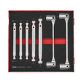 Teng Tools TEDDF7 Double Flex Wrench Set FOAM2 7 Pieces on a white background