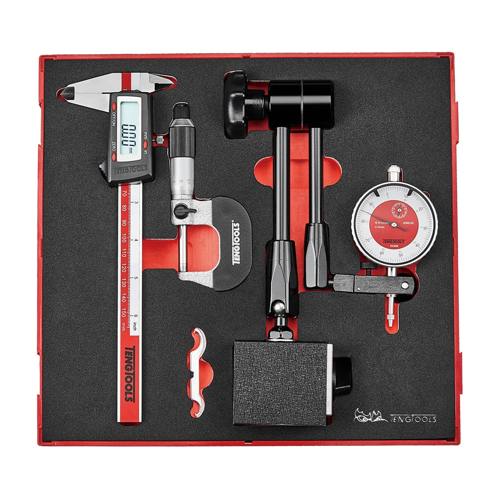 Teng Tools TEDIMM Measuring Tool Set FOAM2 3 Pieces on a white background