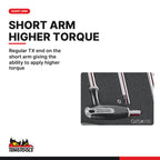 Teng Tools TEDTX7 T-Handle TX Key Set FOAM2 7 Pieces, regular tx end on the short arm giving the ability to apply higher torq