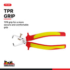 Teng Tools TEDV440 Insulated Plier Set FOAM2 4 Pieces, TPR grip for a more secure and comfortable grip