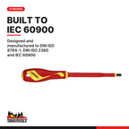 Teng Tools TEDV909N Insulated Screwdriver Set Mixed FOAM2 9 Pieces, designed and manufactured to din iso 8764-1, din iso 2380