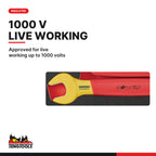 Teng Tools TEDVSP12 Insulated Spanner Set FOAM2 12 Pieces, approved for live working up to 1000 volts