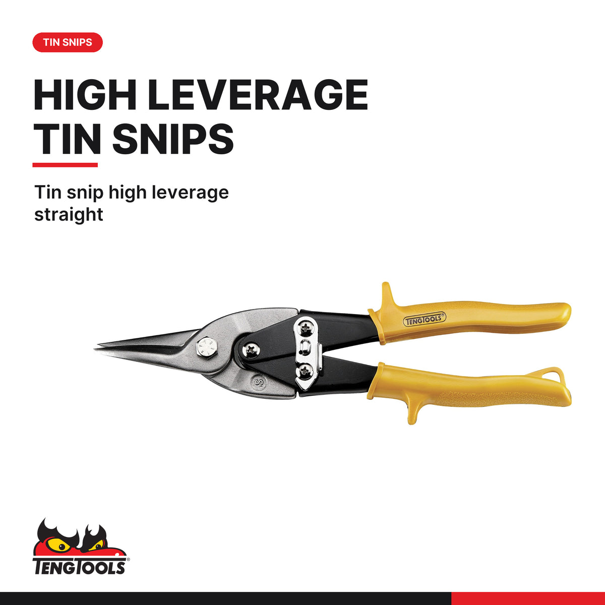 Teng Tools TEFMBP7 General Tool Set BP FOAM3 7 Pieces, tin snip high leverage straight