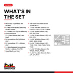 Teng Tools TEFMD54 Screwdriver & Hex/TX Key Set 1 FOAM3 54 Pieces, what's in the set