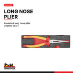 Teng Tools TEFX07A Electrician Tool Set FOAM3 7 Pieces, insulated long nose plier 215mm (8.5")