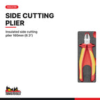 Teng Tools TEFX07A Electrician Tool Set FOAM3 7 Pieces, insulated side cutting plier 160mm (6.3")