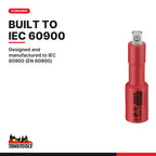 Teng Tools TEFXV28 Insulated Socket & Screwdriver Set FOAM3 28 Pieces, designed and manufactured to IEC 60900 (EN 60900)