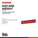 Teng Tools TEX02 Foam Tool Organizer Tray with 4 Compartments, storage module with 4 compartments