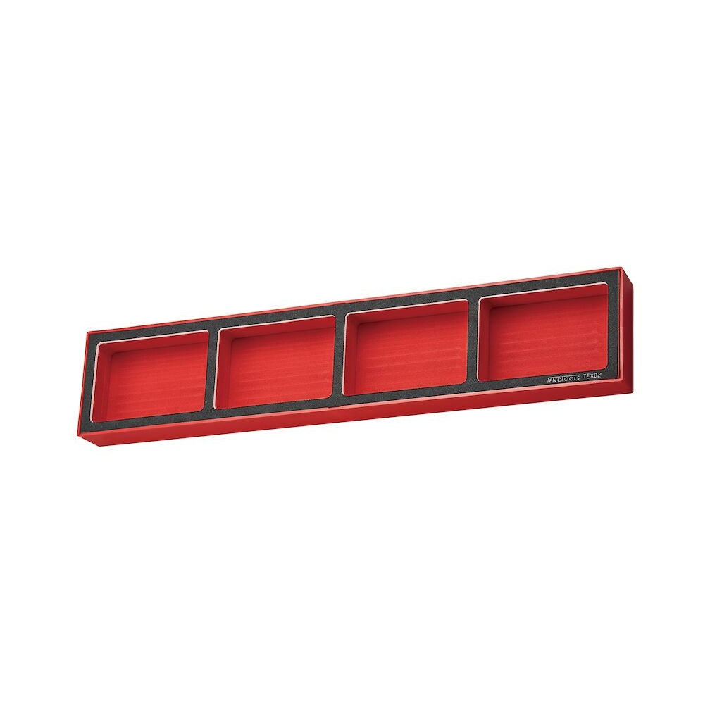 Teng Tools TEX02 Foam Tool Organizer Tray with 4 Compartments on a white background