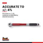 Teng Tools TEX1238 3/8" & 1/2" Torque Wrench Set FOAMX4 2 Pieces, accurate to +/- 4%, conforms to iso6789 for assured accurac
