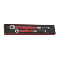 Teng Tools TEX1238 3/8" & 1/2" Torque Wrench Set FOAMX4 2 Pieces on a white background