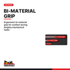 Teng Tools TEXBR03 Flex Handle Set FOAMX4 3 pieces, ergonomic bi-material grip for comfort during lengthy mechanical tasks