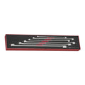 Teng Tools TEXFLS06 Long Double Ring Spanner Set FOAMX4 6 Pieces on a white background