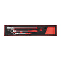 Teng Tools TEXRF03 Long Arm Ratchet Flex Head Set FOAMX4 3 pieces on a white background