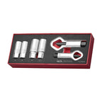 Teng Tools TEZSN06 Extractor and Nut Splitter Set FOAMX2 6 Pieces on a white background